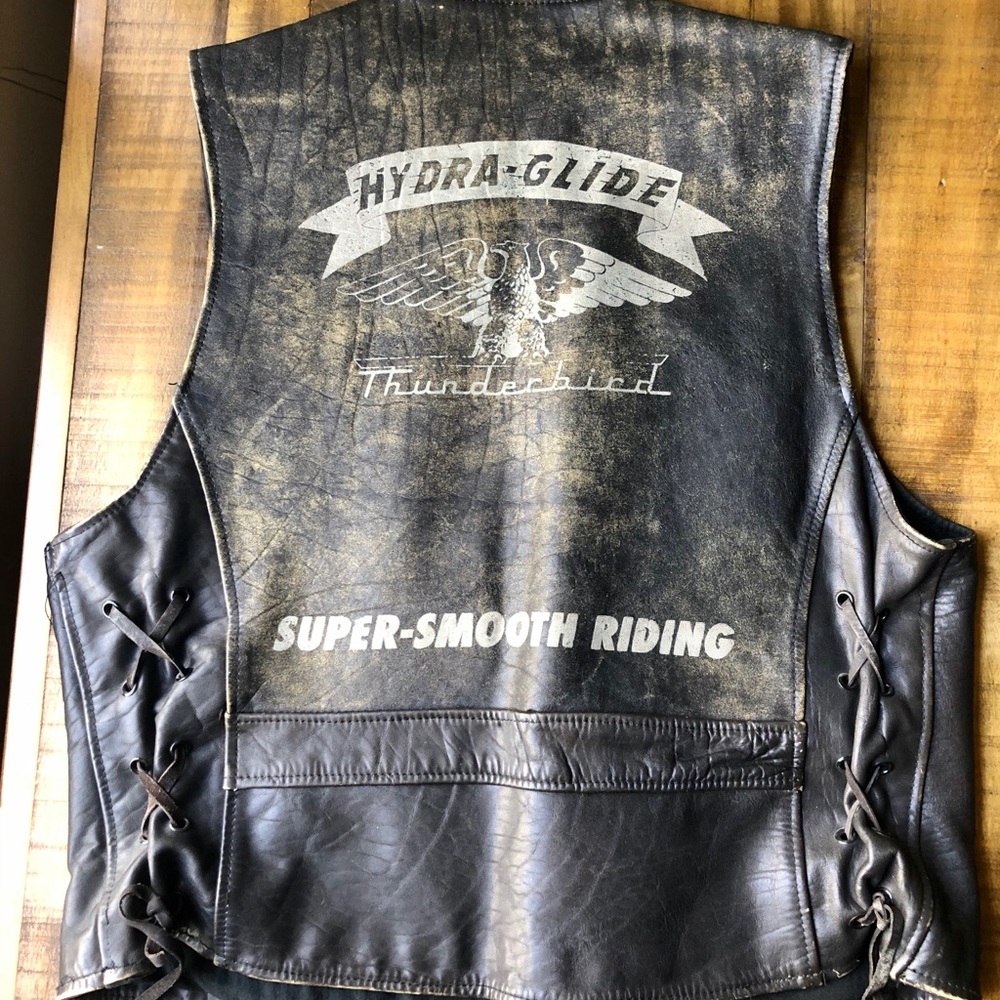 Lee Leather Vest Thunderbird